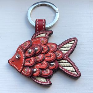 Coach Jeweled Fish Keychain